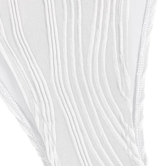 White One-Shoulder Textured Bikini Set | NWT - Picture 3 of 7